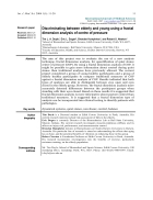 Báo cáo y học Discriminating between elderly and young using a fractal dimension analysis of centre of pressure