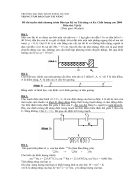 Đề thi tuyển sinh môn vật lý 1