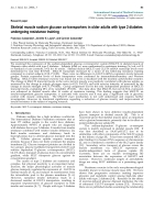 Báo cáo y học Skeletal muscle sodium glucose co transporters in older adults with type 2 diabetes undergoing resistance training