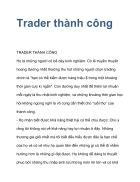 Trader thành công