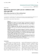 Báo cáo y học High intensity non invasive positive pressure ventilation for stable hypercapnic COPD