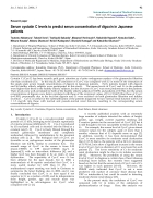 Báo cáo y học Serum cystatin C levels to predict serum concentration of digoxin in Japanese patients