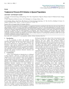 Báo cáo y học Treatment of Chronic HCV Infection in Special Populations