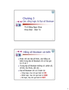 Các cổng logic Đại số Boolean