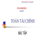 Bài tập Toán tài chính