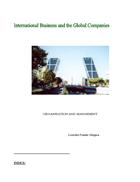 International Business and the Global Companies ORGANISATION AND MANGEMENT