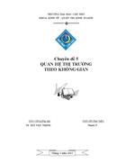 Chuyên đề 5 Quan hệ thị trường theo không gian