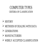 Computer types