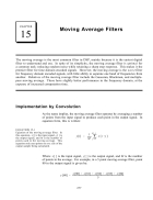 Moving Average Filters