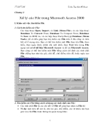Giáo trình Microsoft access