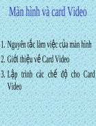 Man hinh va card Video