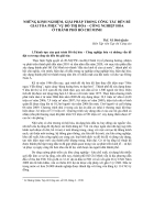 Những kinh nghiệm giải pháp trong công tác đền bù giải tỏa phục vụ đô thị hóa công nghiệp hóa ở thành phố hồ chí minh