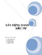 Xây dựng danh mục đầu tư