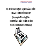 Hệ thống hoạch định sản xuất Hoạch định tổng hợp