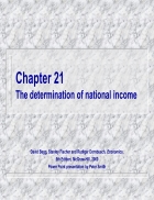 The determination of national income