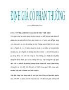 Định giá cổ phần