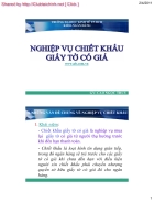 Nghiệp vụ chiết khấu giấy tờ có giá 1