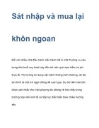 Sat nhap va mua lai khon ngoan