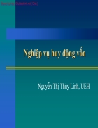 Nghiệp vụ huy động vốn ở ngân hàng