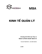 Kinh tế quản lý