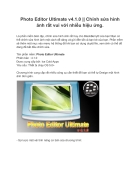 Photo Editor Ultimate v4 1 0 Chỉnh sửa hình ảnh rất vui với nhiều hiệu ứng