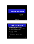 Viết hàm trong Matlab