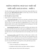 Nhung phuong phap hay nhat de thau hieu khach hang 2