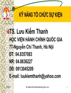 Ky nang to chuc su kien