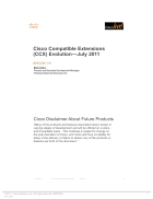 Cisco Compatible Extensions CCX Evolution July 2011