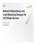 Network Redundancy and Load Balancing Designs for UCS Blade Servers