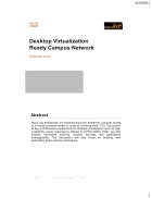 Desktop Virtualization Ready Campus Network