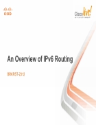 An Overview of IPv6 Routing