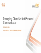 Deploying Cisco Unified Personal Communicator