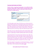Ứng dụng Gmail Gadget trên Windows