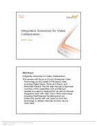 Integration Scenarios for Video Collaboration