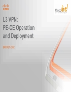 L3 VPN PE CE Operation and Deployment