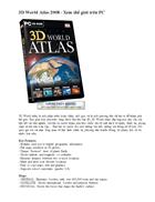 3D World Atlas 2008 Xem thế giới trên PC