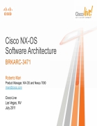 Cisco NX OS Software Architecture