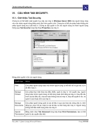 Cấu hình tab security