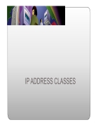 Ip address classes