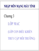 Lớp mac lớp con điều khiển truy cập môi trường