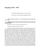 Bài giảng 1930 1945