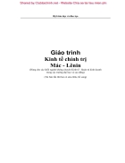 Giao trinh kinh te chinh tri mac lenin ebook