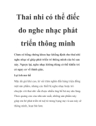 Thai nhi có thể điếc do nghe nhạc phát triển thông minh