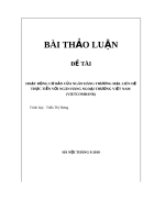 Hoạt động cơ bản của ngân hàng thương mại Liên hệ thực tiễn với ngân hàng ngoại thương việt nam