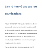 Làm rõ hơn về báo cáo lưu chuyển tiền tệ