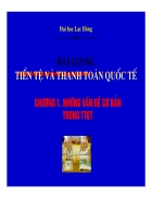 Nhung van de co ban trong thanh toan quoc te