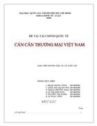 Tieu luan CAN CAN THUONG MAI VIET NAM