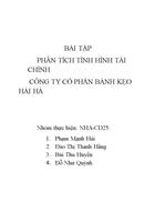 Phân tích tình hình tài chính công ty cổ phần bánh kẹo hải hà