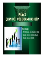 Quản lý nhà nước đối với doanh nghiệp